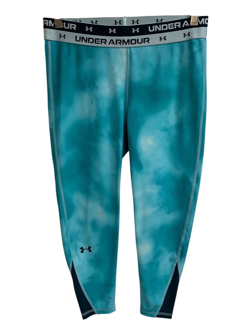 Under Armour Teal Tie-Dye Compression Leggings Size M